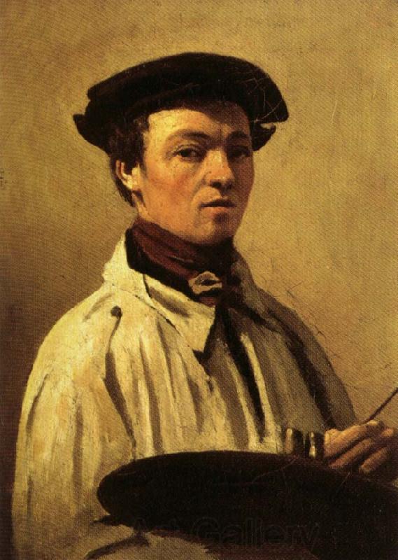 Jean Baptiste Camille  Corot Self-Portrait France oil painting art